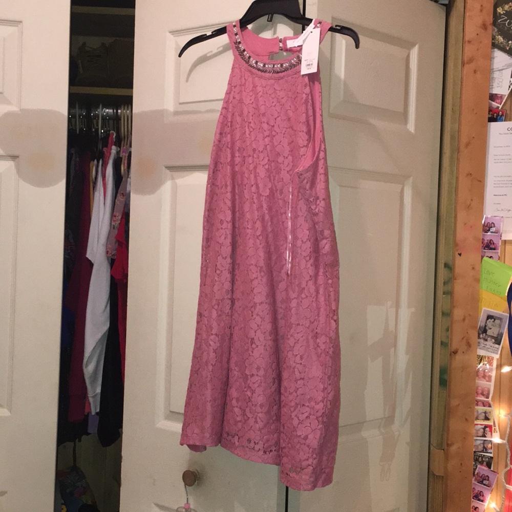 Short pink dress